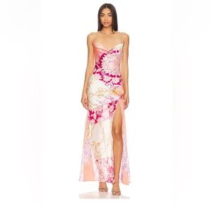 MAJORELLE Revolve Riviera Golden Medallion Wedding Guest Maxi Dress Size Small